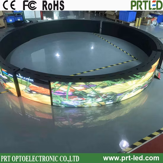 P1.8 P2.5 P3 P4 Interior a todo color SMD Flexible Creative Panel LED Pantalla de visualización Módulo LED suave Señalización digital Módulo de pantalla LED
