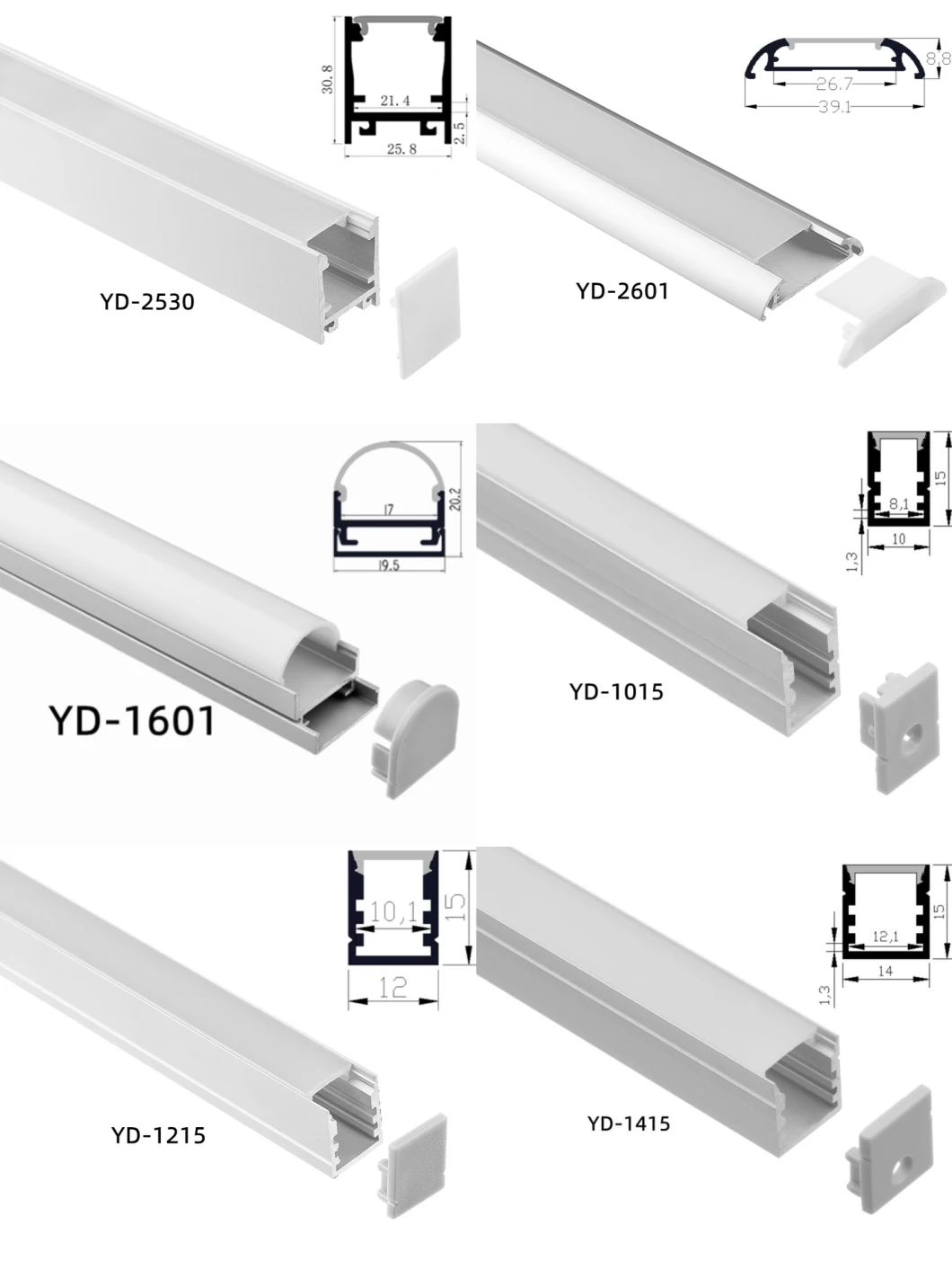 LED Aluminium Profile for Double-Side Lighting