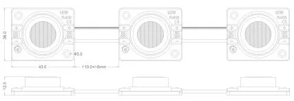 New IP67 Injection 1.5W Edge Light LED Module for Double Side Light Box