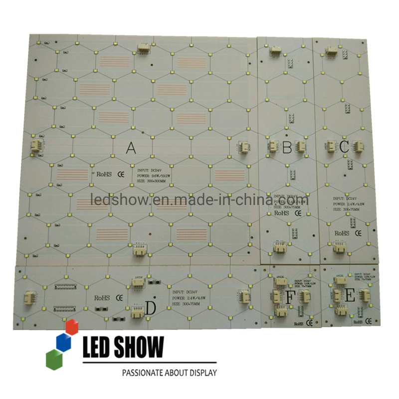 Dali Controlled Dimmable Epistar Rigid PCB Backlight LED Sheet Module with No Cooling Required for Frameless Fabric Lightbox