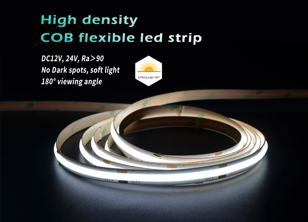 DC12V COB LED Strip Outdoor Lighting Waterproof Flexible Light Strips for Home Decoration