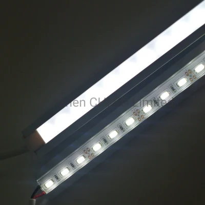Perfil de ranura en U y ranura en V de aluminio 1506 para barra de iluminación lineal LED rígida de aluminio