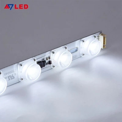 Tira de luz dura LED de alto brillo SMD1818 IP20 Publicidad ultrafina de alta potencia Caja de luz de plataforma de 24 V Barra de luz de borde personalizada para interiores